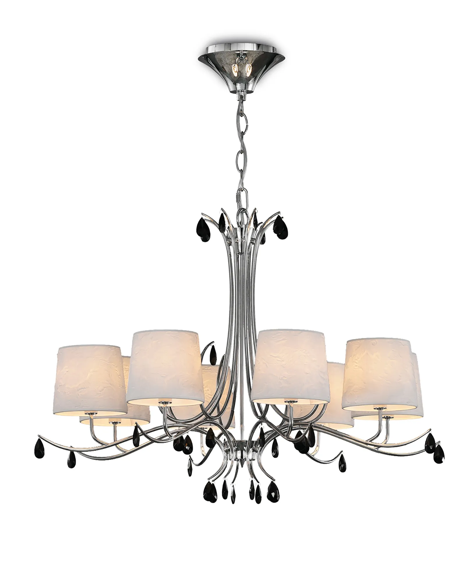 M6312  Andrea Pendant Round 8 Light Polished Chrome